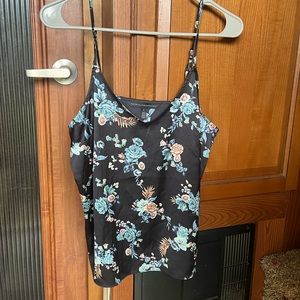 Blouse + silk cami set